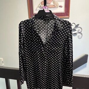Velvet Heart Monochrome Patterned  High/Low Top #131